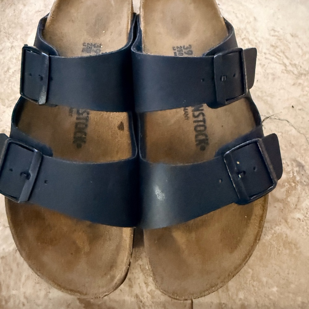 Birkenstock Dark Blue Double-Strap Sandals